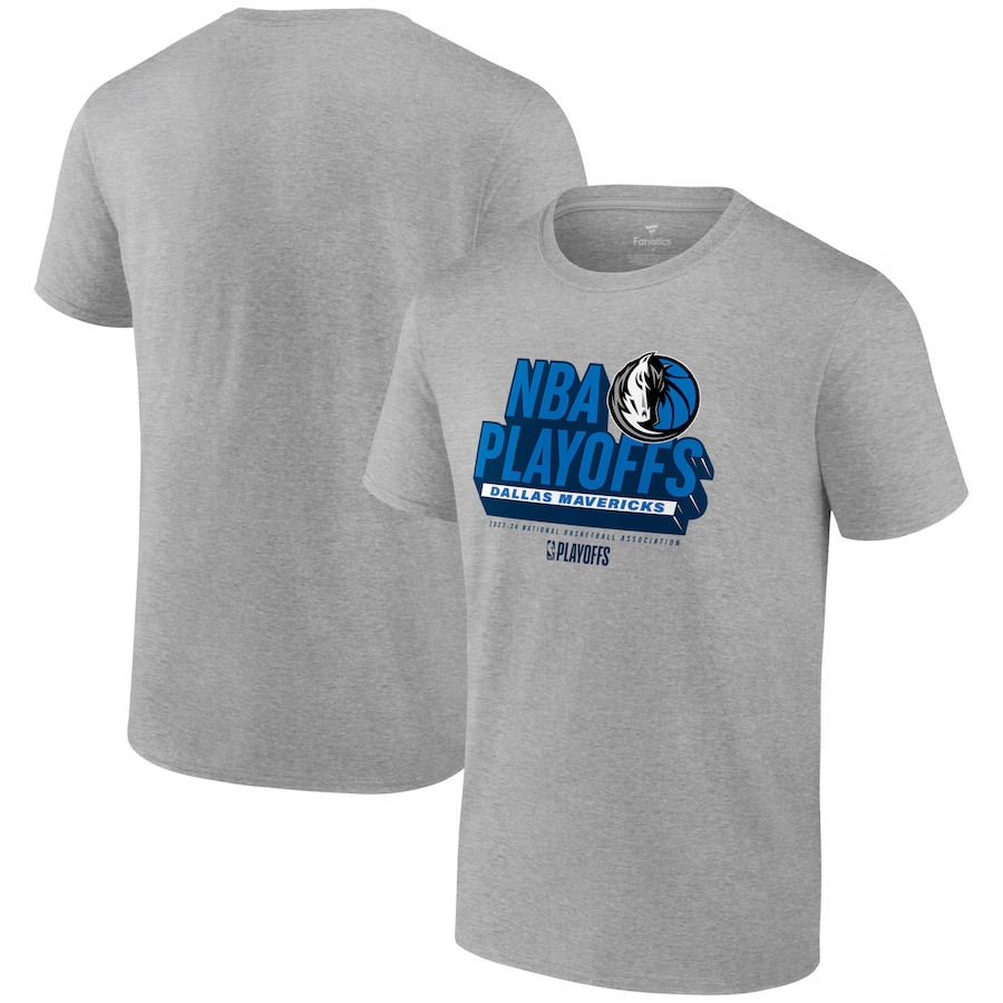 Men 2024 NBA Dallas Mavericks grey Tshirts->nba t-shirts->Sports Accessory